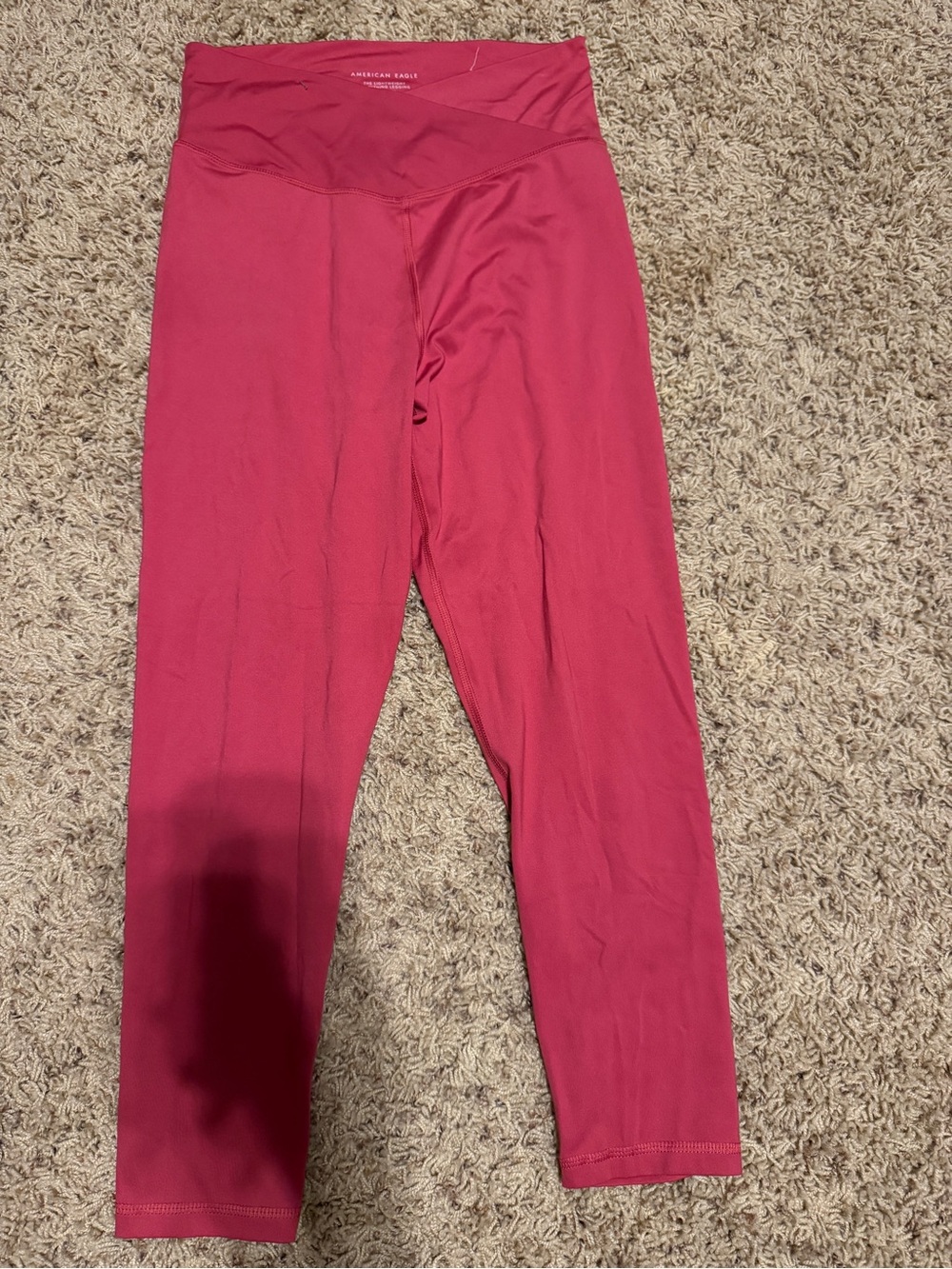 American Eagle Outfitters Raspberry High-Waist Leggings